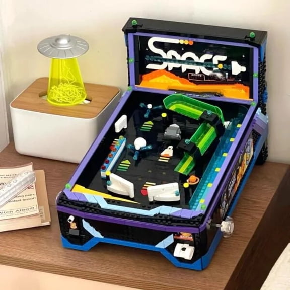 2274PCS Machine Building Set Icons Arcade Pinball Building Blocks Toys for Adults and Fans of Retro Game Birthday Surprise Gifts