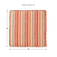 thumbnail image 4 of Greendale Home Fashions 18 x 18 in. Watermelon Stripe Square Outdoor Chair Pad (Set of 2), 4 of 6