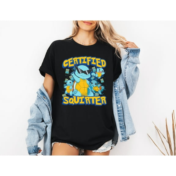 Certified Squirter Funny Novelty Joke Graphic Unisex T-Shirt