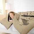 thumbnail image 4 of Manfei Japanese Samurai Twin Comforter Set,Boho Kitten Gothic Skull,Cozy Reversible Decor,2-Piece, 4 of 8