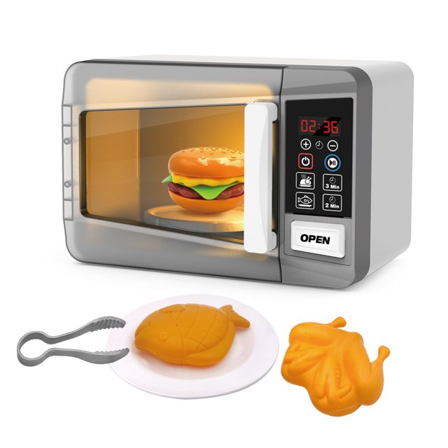 Juego de simulación con horno microondas de juguete Playssnior Bojia