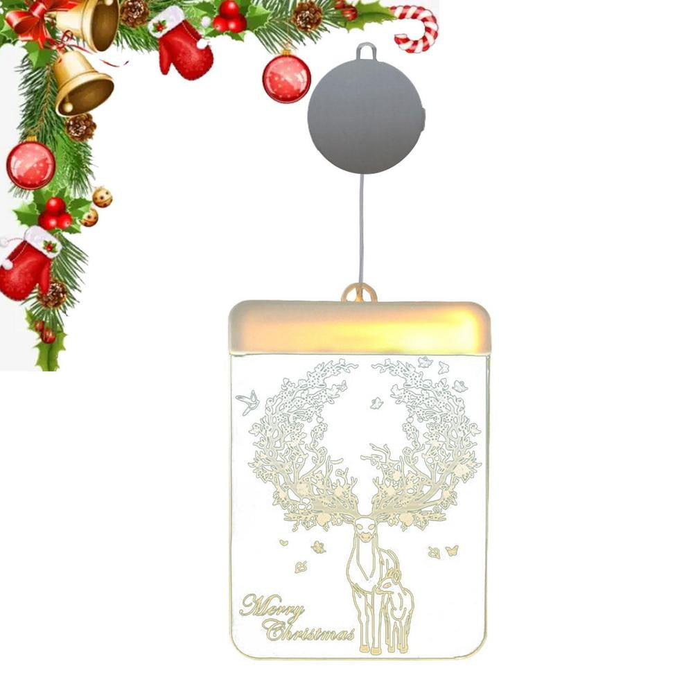 Erty Christmas Window Decoration Lights Window Decor With Suction Cups