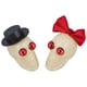 thumbnail image 4 of KAKOWELY 1 par de calaveras de Halloween para novia y novio, modelo de cabeza de calavera de simulación de escritorio, 4 of 4