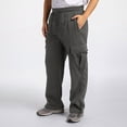thumbnail image 2 of MenFitness Running Pants indoor Outdoor Lace Up Loose Waist Open for Men Wide Foot Solid Color Mens Training Pants with Pockets Pocket Loose Wool Sweatpants, 2 of 9