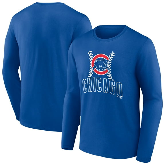 Men's Royal Chicago Cubs Fastball Long Sleeve T-Shirt