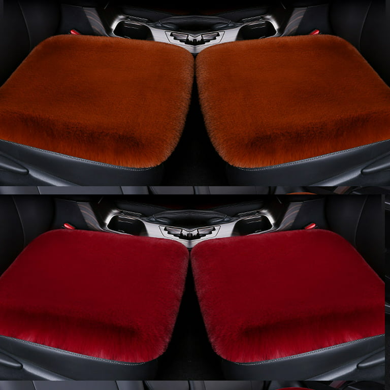 1/2PCS Car Luxurious Warm Car Seat Cover Cushion Winter Car Seat Covers  Warm Plush Universal Car Seat Cover Front Car Plush Seat Cover Protector  Front