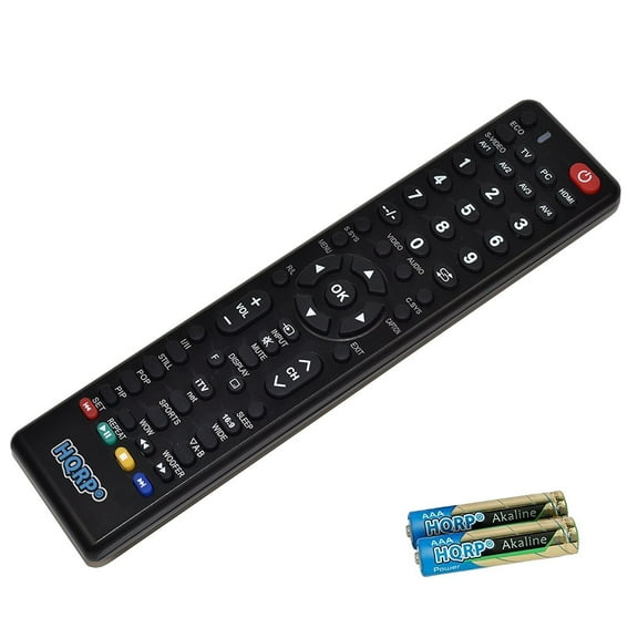 HQRP Remote Control for Sanyo FVM5082, FW65D25T, FW24E05T TV Smart
