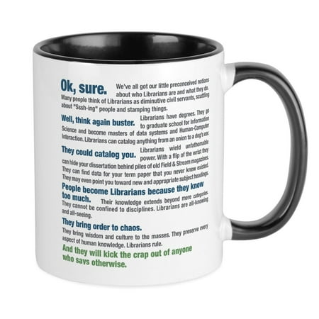 

CafePress - Worship A Librarian - Ceramic Coffee Tea Novelty Mug Cup 11 oz