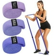 Jrocdr Long Resistance Squat Strap Circle Elastic Strap Tension Rope Yoga Tension Strap Yoga Mat