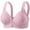 Pink, variant on Reerback Bras for Women Wireless Comfy Deep V Bralettes Supportive Floral Patterns Tshirt Push Up Bra Plunge Seamless Bras Pink 46