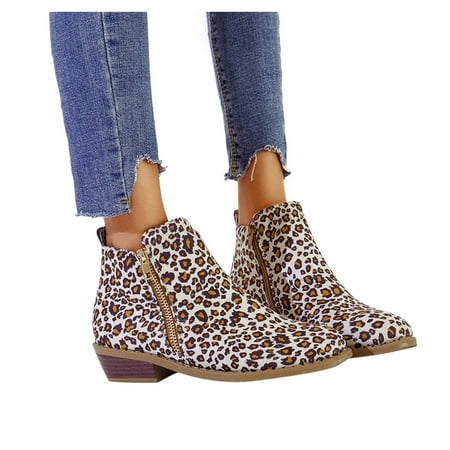 

Gubotare Women Snow Boots Womens Chelsea Elastic Ankle Boots Waterproof Flat Boots Yellow 7.5
