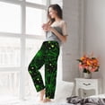 thumbnail image 5 of Pofeuu Green Bright Web with Spiders Print Women's Fashion Pajama Pants with Pockets Comfy Drawstring Sleep Lounge Bottoms-XX-Large, 5 of 6