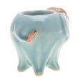 thumbnail image 4 of NOVICA Celadon ceramic tealight holder, 'Bright Elephant in Green', 4 of 6