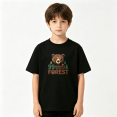 thumbnail image 2 of 99 Nights In The Forest Bear Boys Graphic Tees Outdoor Kids T-Shirt 100% Cotton Short Sleeve Tops Ages 4-13Y, 2 of 5