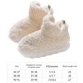 thumbnail image 2 of Zapatos Casa Cálidos Borrosas Botas Esponjosas Pelaje Peluches Espesas Livianas para Interiores Al Aire Libre, 2 of 9