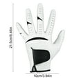 thumbnail image 3 of CxhicLuv Left-Hand Golf Gloves Sheepskin, Breathable, Anti-Slip – Durable Gloves for Outdoor Training, Competitions, Ideal for Golf, Suitable for Golfers, Sports Enthusiasts, White, 3 of 6