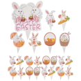 thumbnail image 1 of 25 adornos para cupcakes con temática de Pascua, adorables adornos para cupcakes con conejito, decoraciones decorativas para tartas, 1 of 2