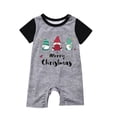 thumbnail image 3 of Odeerbi Christmas Pajamas for Family Plaid Holiday Short Sleeve Family Christmas Pajamas Matching Sets Infant Fashion Plaid Print Tops Pants Sleepwear Xmas Family Matching PJs Set Green, 3 of 4