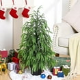 thumbnail image 5 of Guvpev Christmas Decorations - Outdoor Christmas Tree for Front Porch - 3FT Artificial Norfolk Pine Tree - Realistic Potted Tree Xmas Decor for Home Indoor Outdoor Entryway Party Living Room Office, 5 of 7