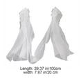 thumbnail image 2 of Hzzsbu Organza Arm Sleeves Elegant Tulle Sleeves Chinese Hanfu Water Sleeves for Wedding Dress Ethnic Dance Dress Accessories, 2 of 7