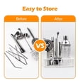 thumbnail image 5 of Cocktail Shaker Set Stand,Bartender Kits Storage Holder,B, 5 of 7
