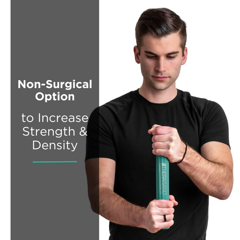 THERABAND FlexBar Green Medium Tennis Elbow Wrist Therapy Forearm Flex Bar Strengthener Walmart