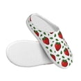 thumbnail image 3 of KLL Strawberry Pattern Adult Unisex Cozy Slippers,Fuzzy Slip-on Slippers TPR Sole Slippers Comfort Plush Home Footwear for Indoor & Outdoor-35/36, 3 of 7