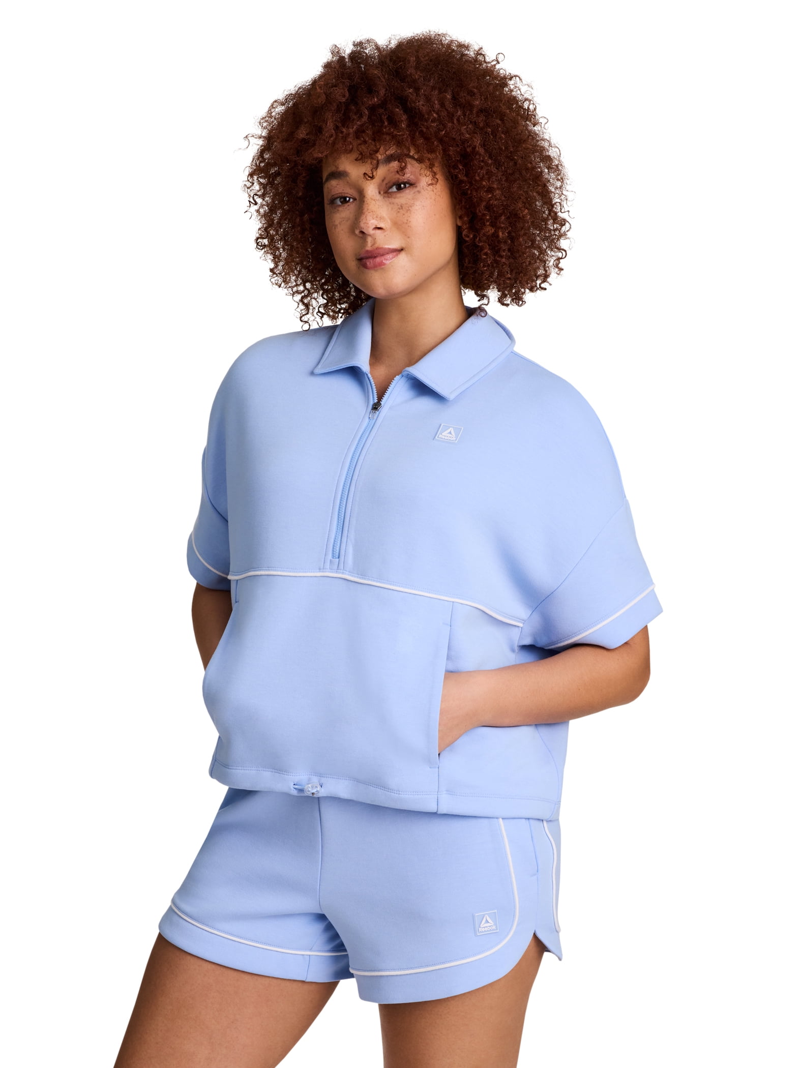 Reebok Women's and Women's Plus Team Player Short Sleeve Oversize Pullover, Sizes XS-4X