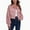 C-Pink246, variant on DHFJKG Jackets For Women Corduroy Crop Jacket Drop Shoulder Long Sleeve Collared Button Down Solid Color Shirt Autumn Winter Trendy Outerwear