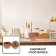 thumbnail image 4 of Cuencos de madera pequeños para el hogar, de madera, para cocina, mini condimentos, delicatessen, 2 piezas, 4 of 6