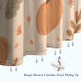 thumbnail image 4 of Fall Pumpkins Leaves Pattern Shower Curtain 84"x72" ,Bathroom Decorative Shower Curtains Set with 12 Hooks,Modern Waterproof Washable Shower Curtain, 4 of 4