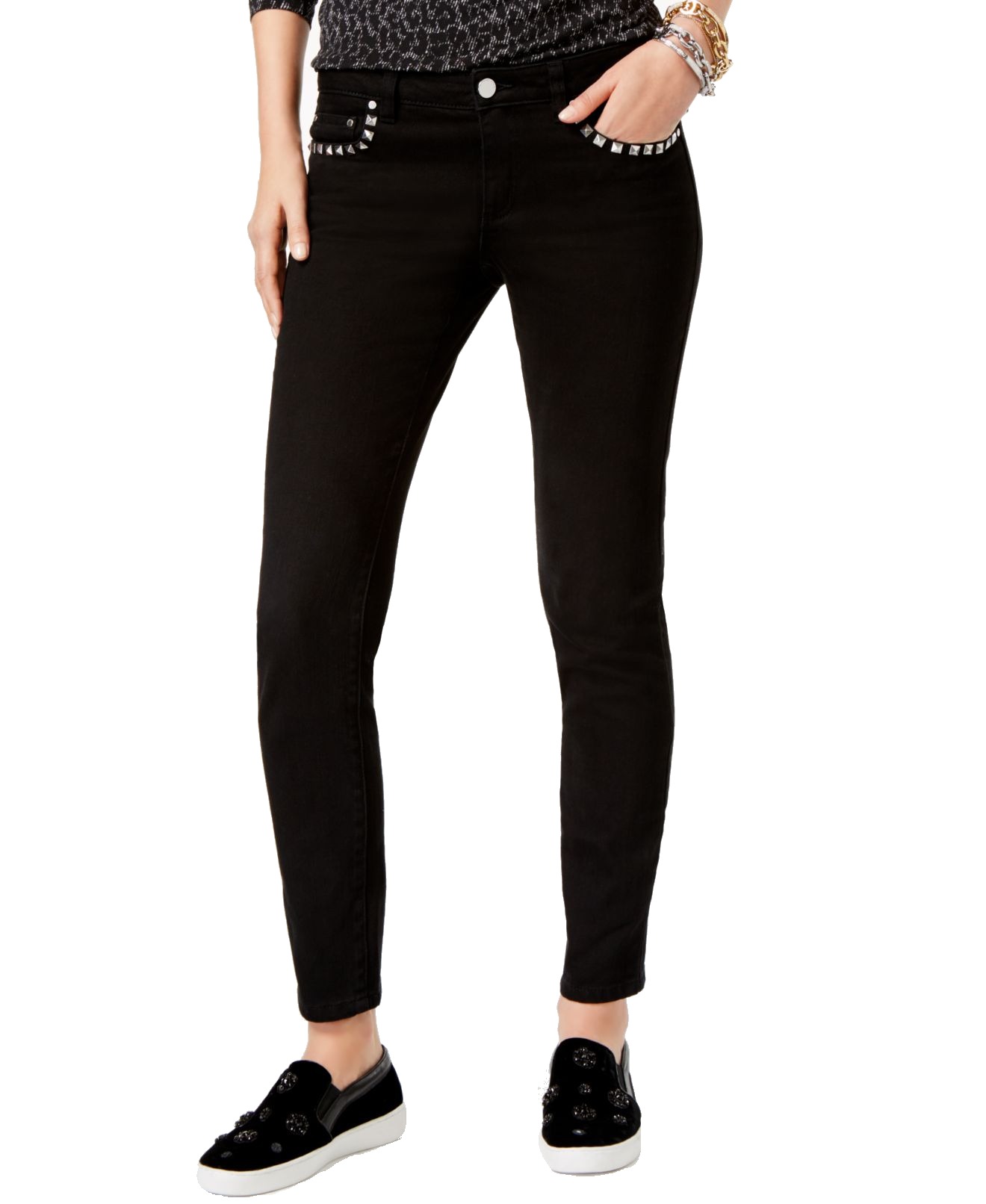 michael kors jeans womens black