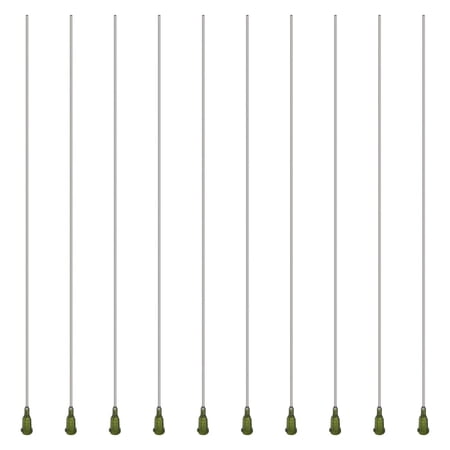 10Pcs 304 Stainless Steel Dispensing Needle 14 Gauge Blunt Glue Bottle Needle with Luer Connector for Cartridge Alcohol Essential Oil Dispensers for DIY