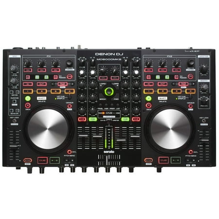 Denon DJ MC6000MK2 | Premium Digital DJ Controller & Mixer with full Serato DJ download (4-Channel / 4-Deck /