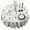 White Highland Cow, variant on Beige Buffalo Skull Cactus Pattern Round Tablecloth 60"x60",Wrinkle Wipeable Table Cloth for Kitchen Dining Room Picnic Patio Party