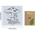thumbnail image 2 of 12x12 Inch Large Mushroom Pattern Templates Drawing Painting Stencils Reusable Plastic Square Flower Stencils Sign for Painting on Wood Wall Scrapbook Floor Tile Drawing DIY Crafts DIY, 2 of 9