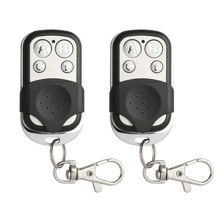 TSV 2pcs Electric Cloning Universal Gate Garage Door Opener Remote Control Fob 433mhz Replacement