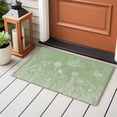 thumbnail image 4 of Sage Green Wildflowers Entryway Rug 2'x3'&nbsp; Non Slip Front Door Mats, Modern Floral Butterfly Plant Entrance Rugs Indoor Outdoor Carpet, Washable Floor Mats Small Area Rug for Bedroom Kitchen, 4 of 8