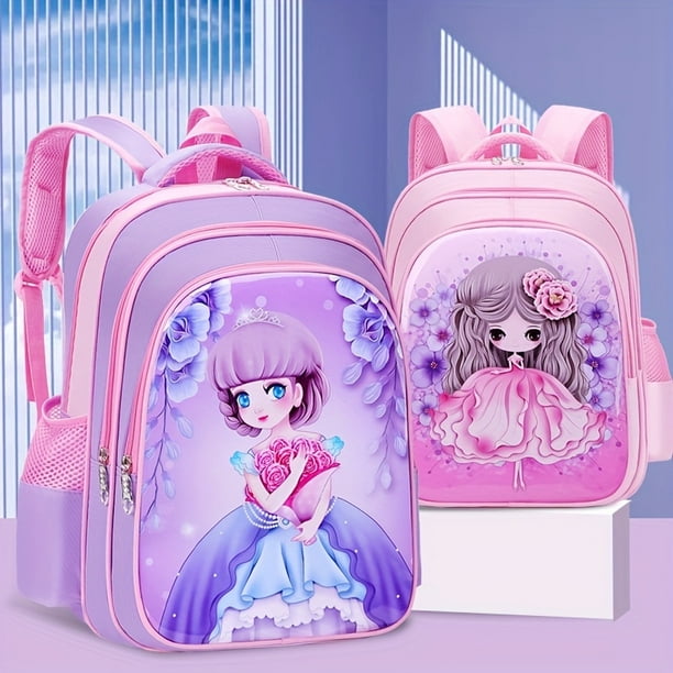 Mochila Infantil Impermeable De Gran Capacidad Para Estudiantes De Primaria Mochila De Viaje Linda Y De Varias Capas Walmart en linea