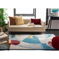thumbnail image 4 of SAFAVIEH Rodeo Drive Clarissa Abstract Geometric Wool Area Rug, Blue/Multi, 3'6" x 5'6", 4 of 5
