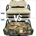 thumbnail image 6 of COEQINE Golf Cart Seat Cover with Carry Handle for Storage, Fits for EZGO Yamaha Club Car (51.2x30.3 Inches), with Quilted Padding & 4 Storage Pockets, Easy Wash, Easter Rabbit Flower, 6 of 8
