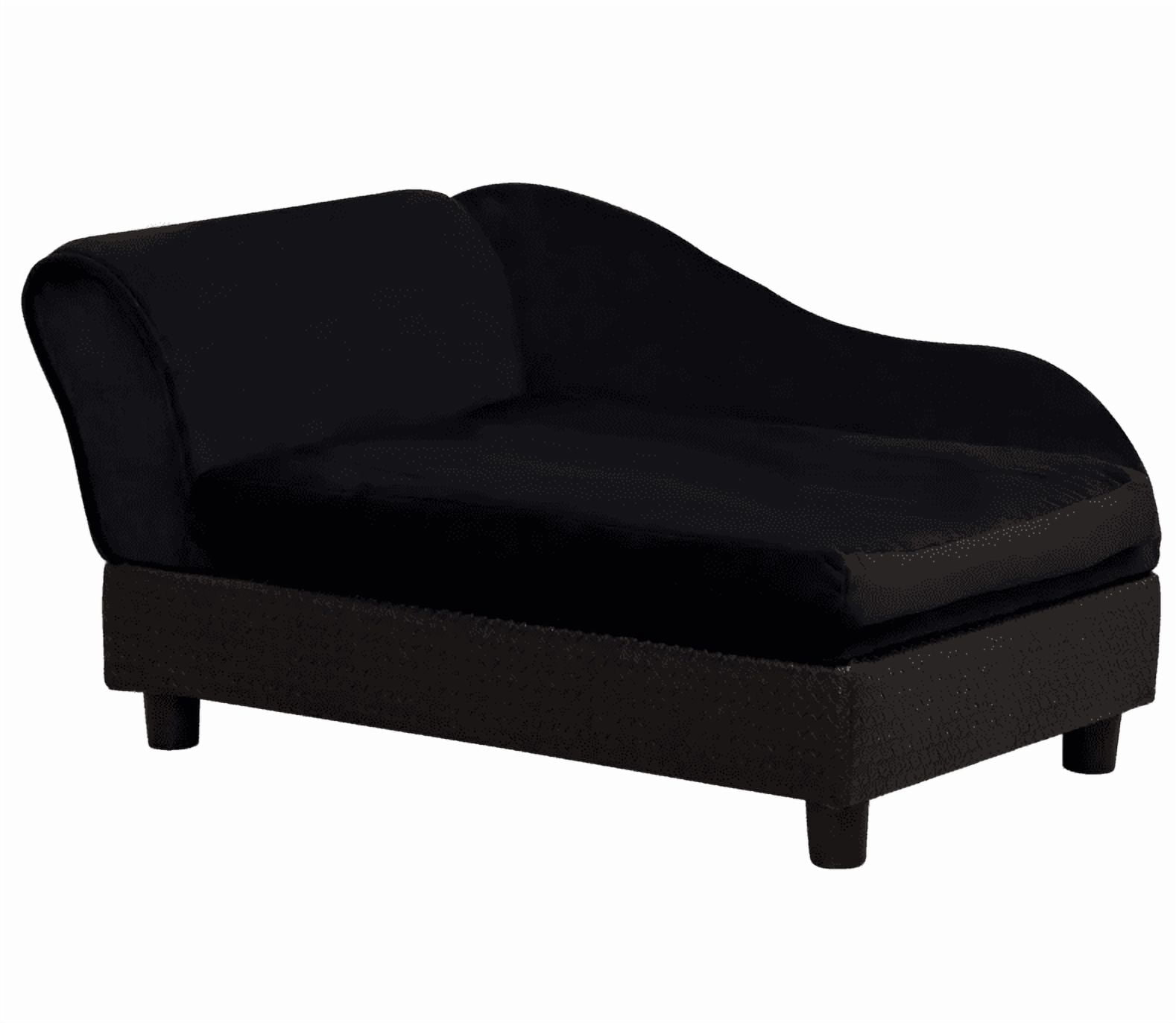 Pet Sofa Dog Sofa for Small Dogs with Storage, Black