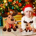 thumbnail image 4 of LGHDIWN Reiny Plush Reindeer Stuffed Animal, 10/13/17 Inch Stuffed Reindeer Plush Toy, Ideal Christmas Stuffed Reindeer Gift for Toddlers, Kids & Teens, for Ages 3-14, 4 of 9