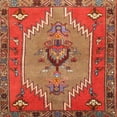 thumbnail image 1 of Ahgly Company Indoor Square Traditional Red Persian Area Rugs, 7' Square, 1 of 6