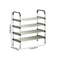 thumbnail image 4 of Feltree Simples Shoe Rack Galvanized Steel Pipe Household Door Shoe Storage Rack Multi Layer Space Saving Rental Room with Simples Shoe Cabinet, 4 of 8