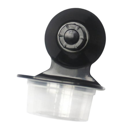 Reptile Feeder Food Container Suction Cup Water Feeder Dish Bowl Feeding Cup for Black
