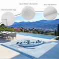 thumbnail image 3 of Navy Blue Whale Outdoor Rug for Patio/Deck/Porch, Non-Slip Large Area Rug 3 x 5 Ft, Summer Coastal Bubbles Ocean Waves Indoor Outdoor Rugs Washable Area Rugs, Reversible Camping Rug Carpet Runner, 3 of 8