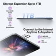 thumbnail image 2 of DOOGEE T30SE 8580mAh 11 Inch Tablet,2.4 K Android Tablet with 9GB RAM+128GB ROM+1TB Expand,7.6mm Octa Core Processor Gaming Tablet,13MP Camera,4 Speakers,5G WiFi+4G LTE,BT5.0, GPS, 2 of 7