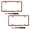 Camouflage Hunting Woodland Orange, variant on Jeiento Duck Camo Hunter 2 Pack Universal Car License Plate Frame, Aluminum Alloy Anti-Deformation, Fits All 50 States Legal, No Blocking State Name, 8 Screws 8 Caps for 2 Frames