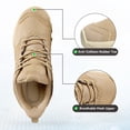 thumbnail image 6 of Gexuosn Women's Hiking Shoes Lightweight Hiking Shoes for Women with Grip & Support for Trails, Travel & Outdoors, Khaki, 6 of 9